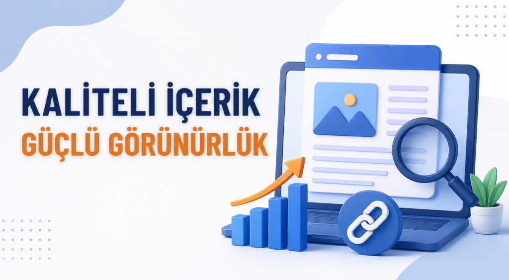 SEO ve backlink temalı tanıtım yazısı görseli